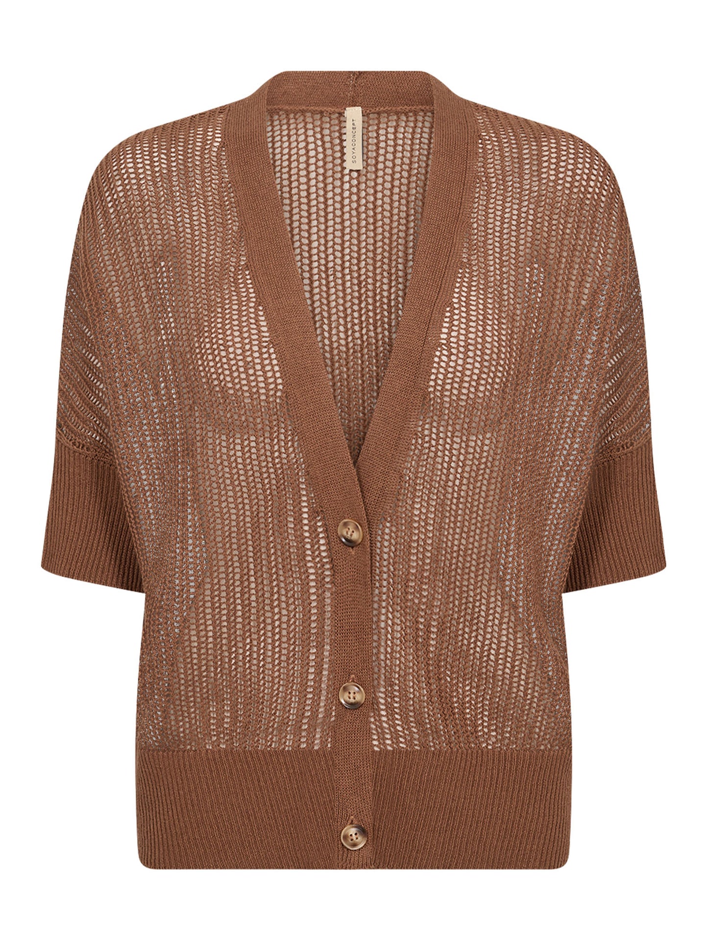 Cardigan Soyaconcept da donna adulto marrone versatile e confortevole