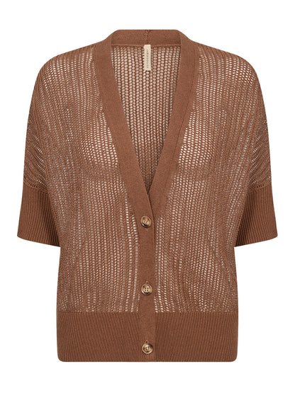 Cardigan Soyaconcept da donna adulto marrone versatile e confortevole