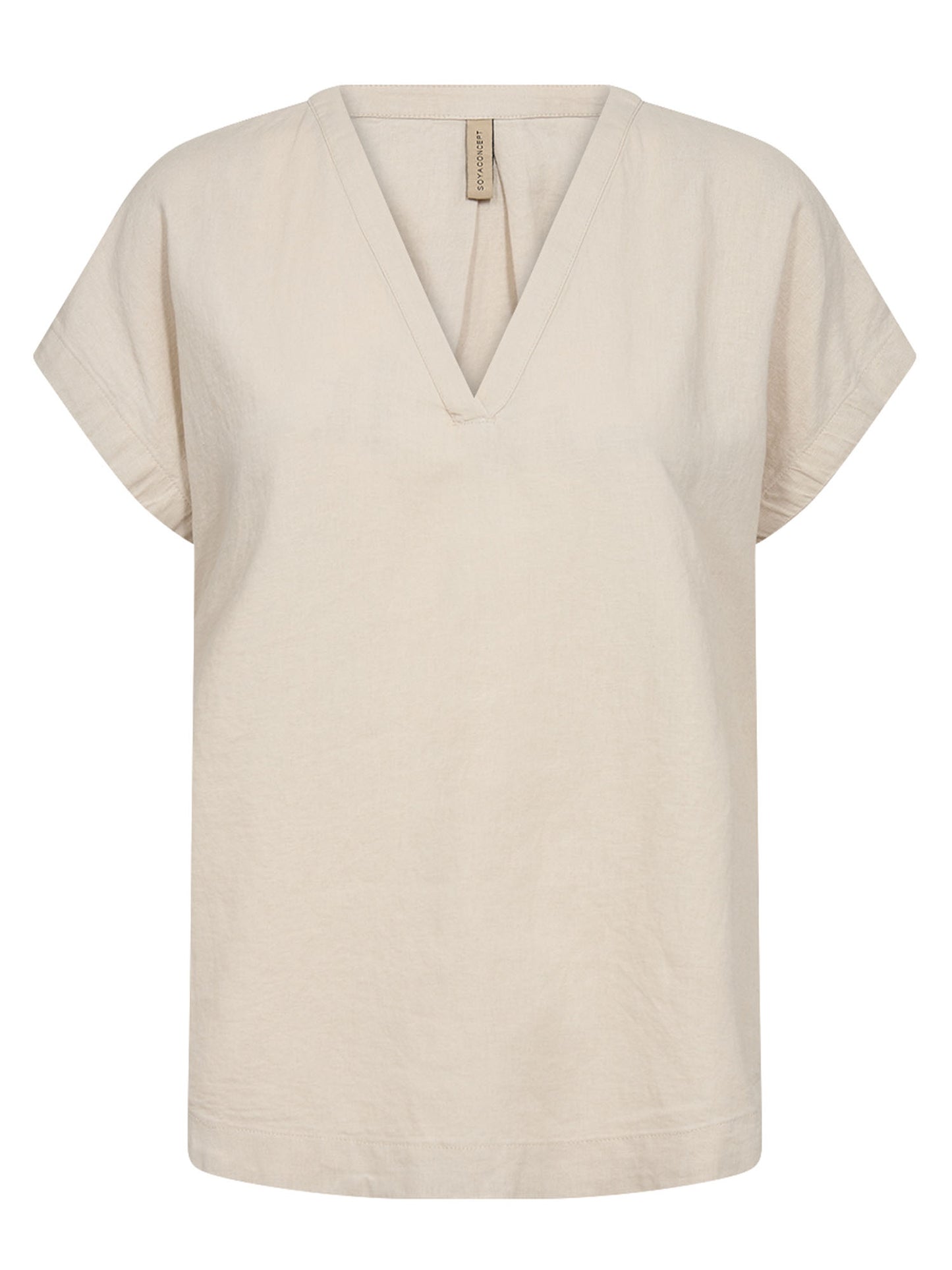 T-shirt da donna Soyaconcept beige 1661, stile versatile e confortevole