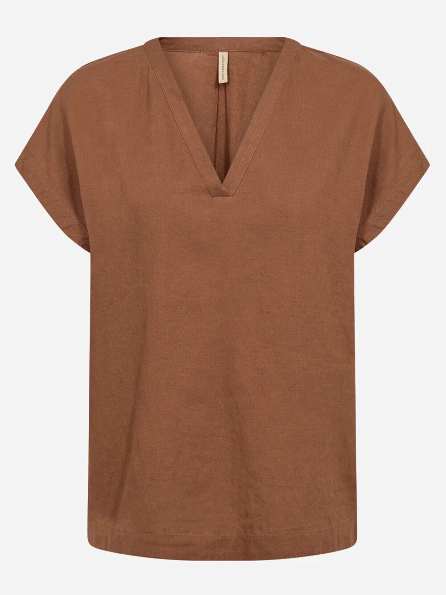 T-shirt da donna adulto Soyaconcept in marrone per la primavera estate