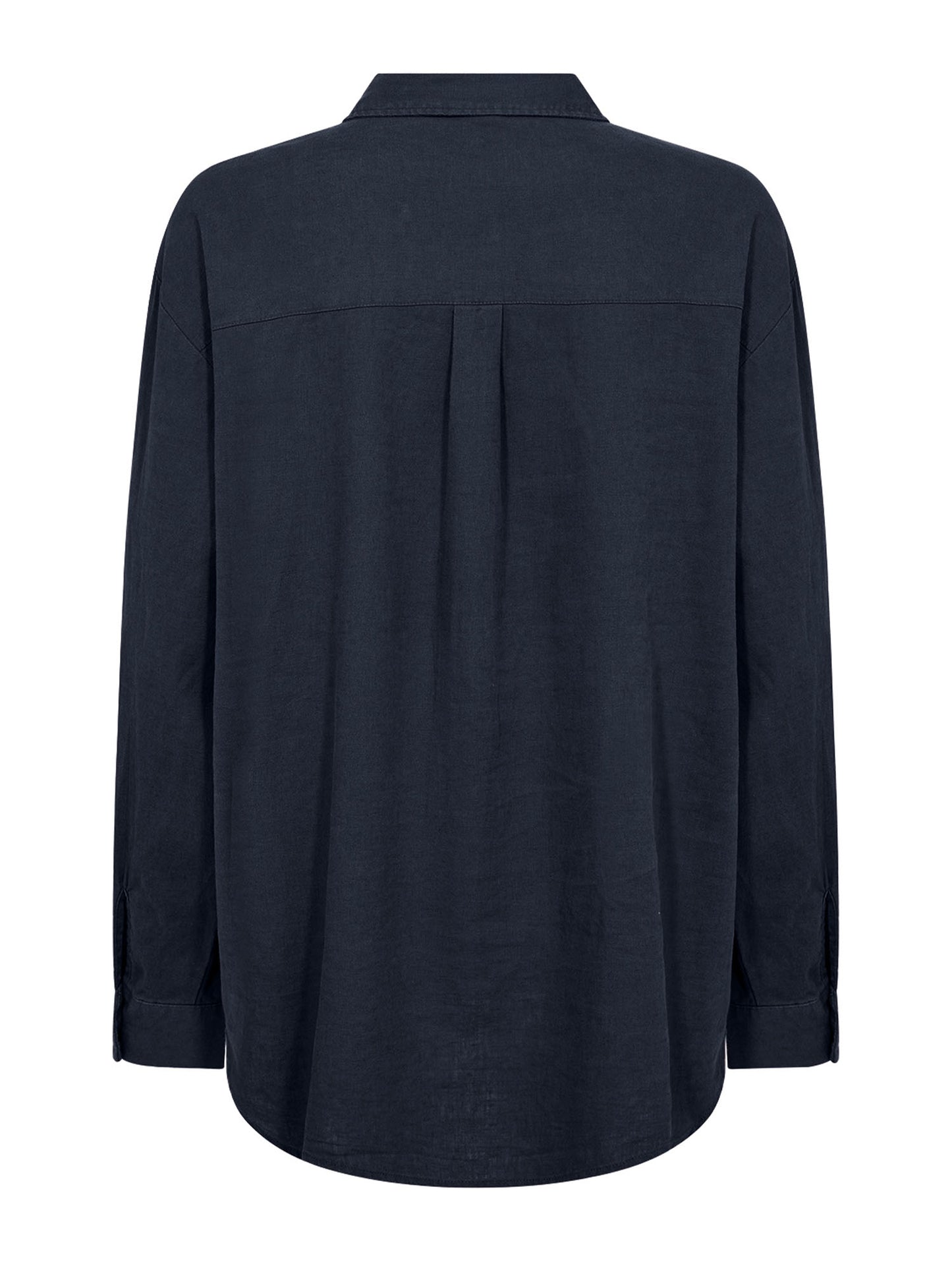 Camicia Soyaconcept da donna blu con colletto classico