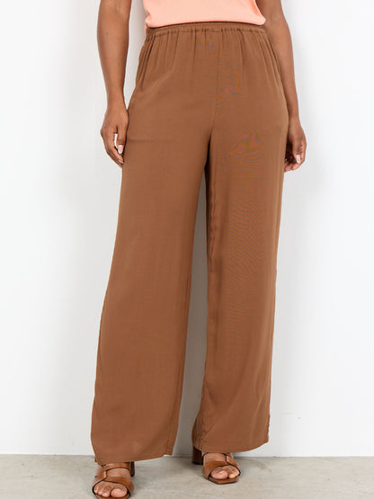 Pantaloni donna Soyaconcept marroni per primavera estate