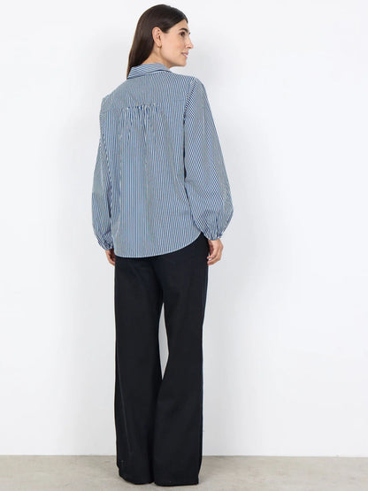 Soya c. camicia righ da donna blu