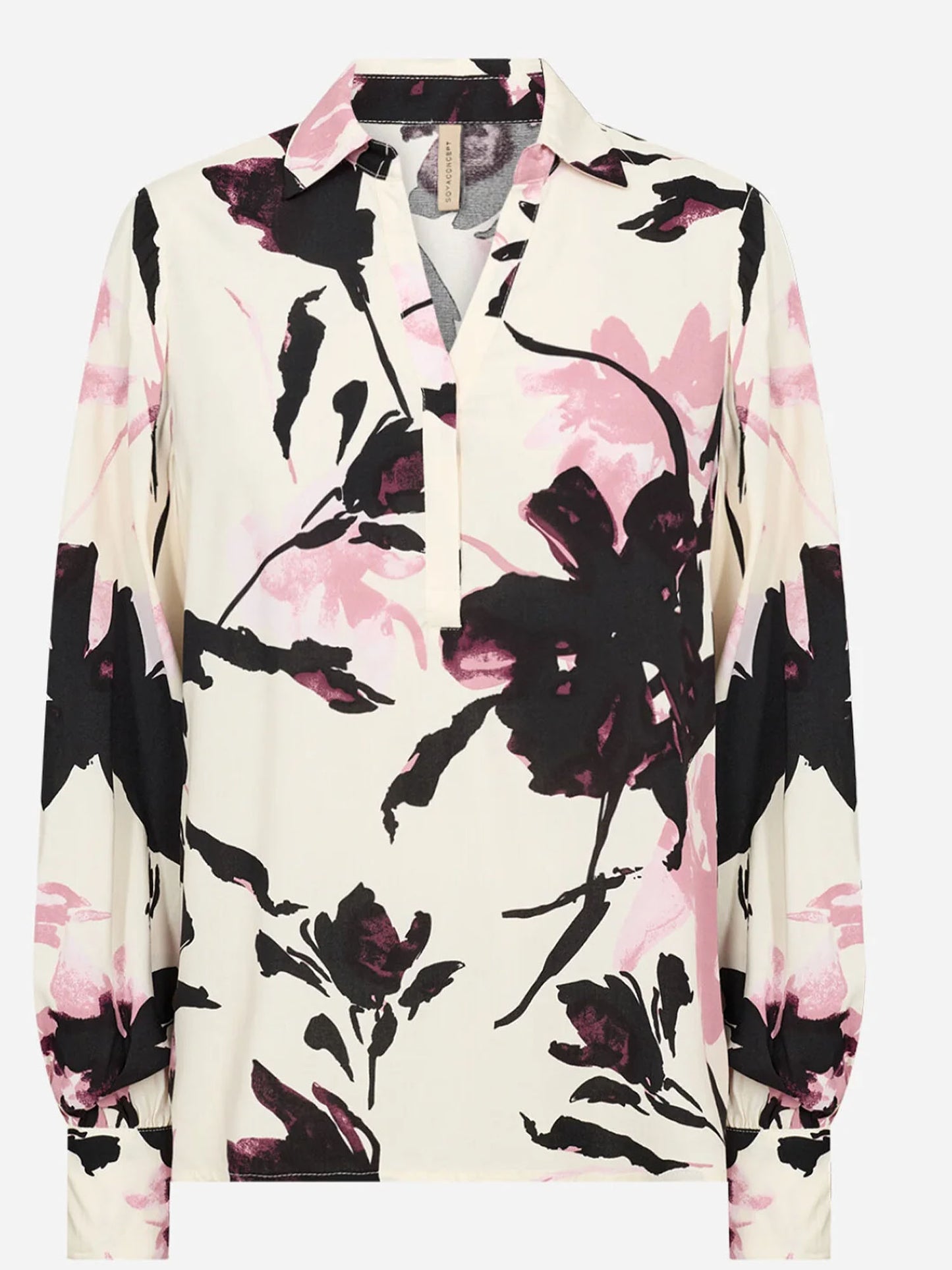 Soya Concept blusa rosa da donna con maniche ampie e stampa floreale