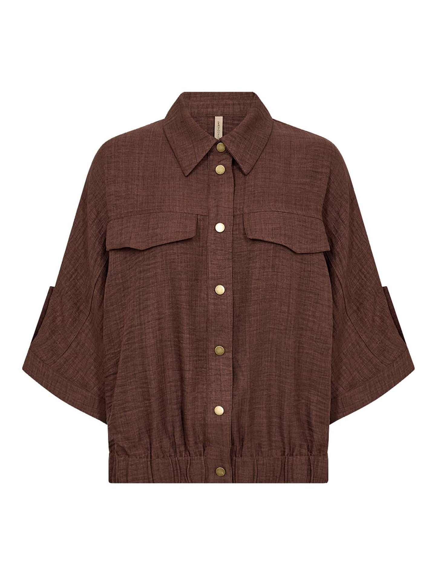 Giubbino casual marrone da donna Soya Concept in poliestere riciclato