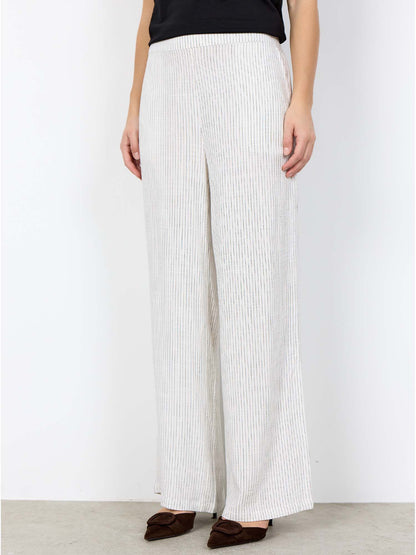 Pantaloni a righe SoyaConcept da donna neri casual