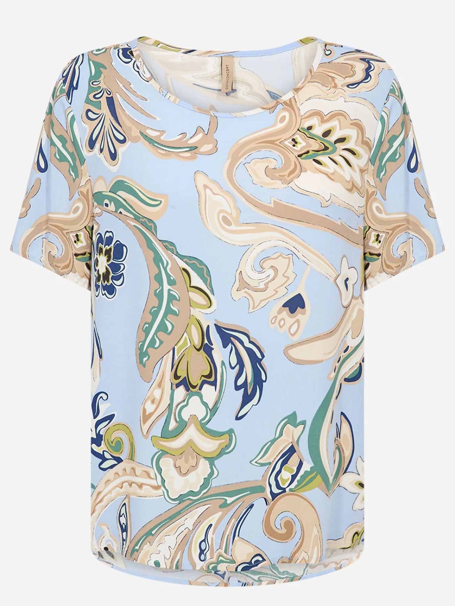 Blusa SoyaConcept donna multicolore a maniche corte in viscosa