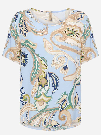 Blusa SoyaConcept donna multicolore a maniche corte in viscosa