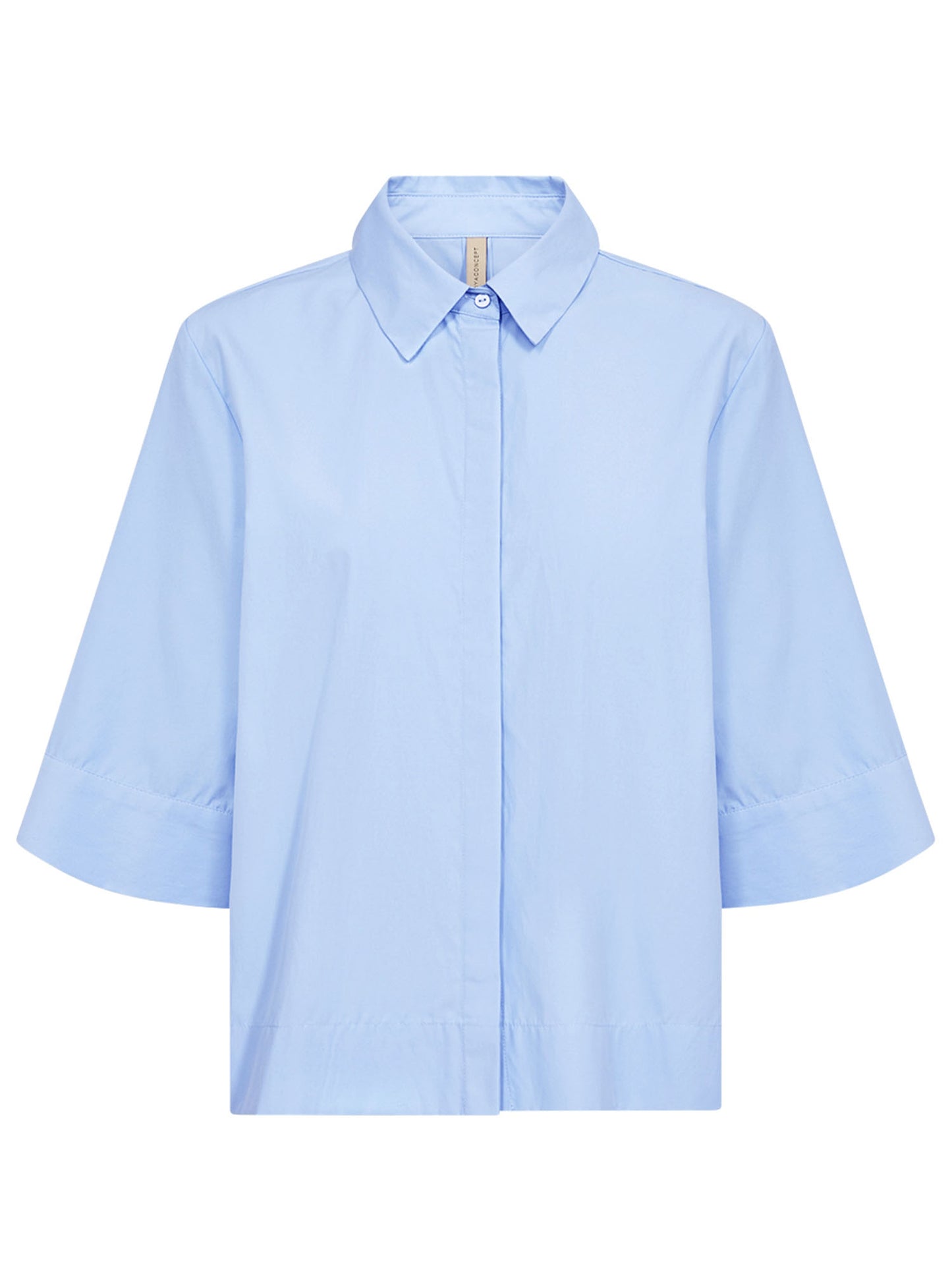 Camicia azzurra Soyaconcept a maniche 3/4 da donna