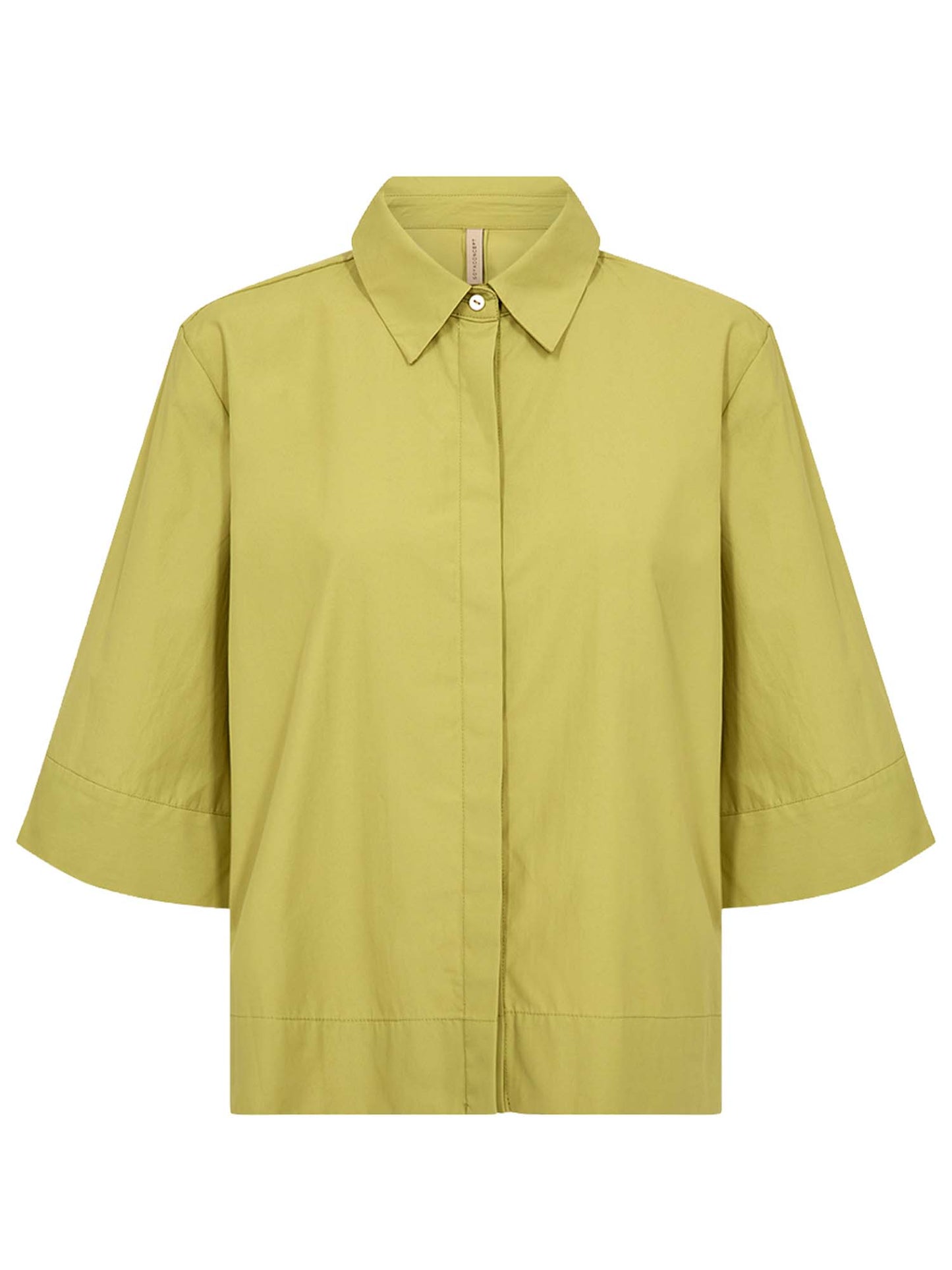 Camicia verde con maniche tre quarti da donna Soyaconcept
