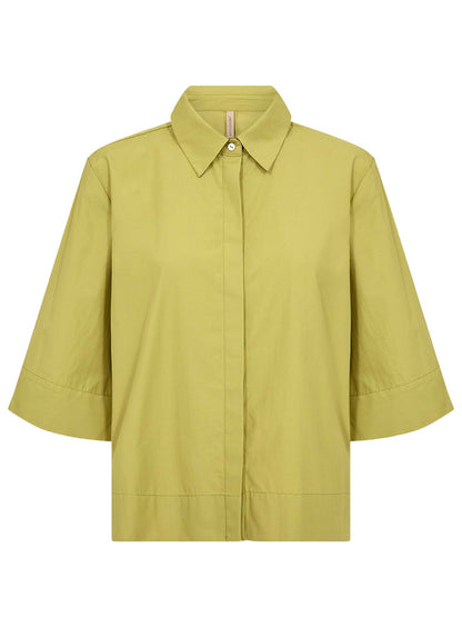 Camicia verde con maniche tre quarti da donna Soyaconcept