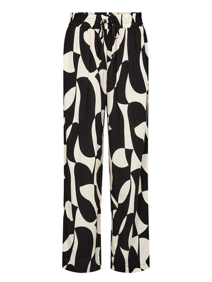 Pantalone elegante da donna Soyaconcept in viscosa crema