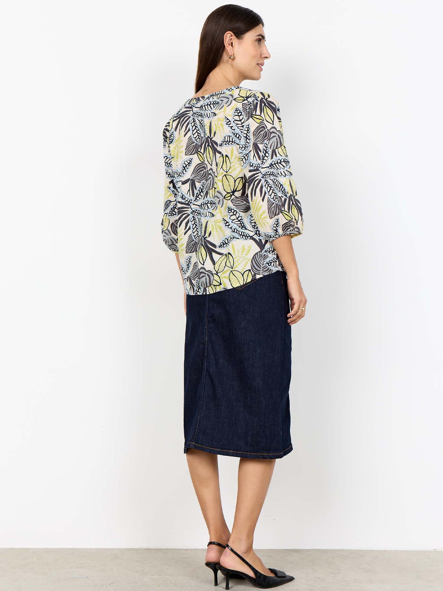Camicia donna Soyaconcept in cotone multicolore con stampa fresca
