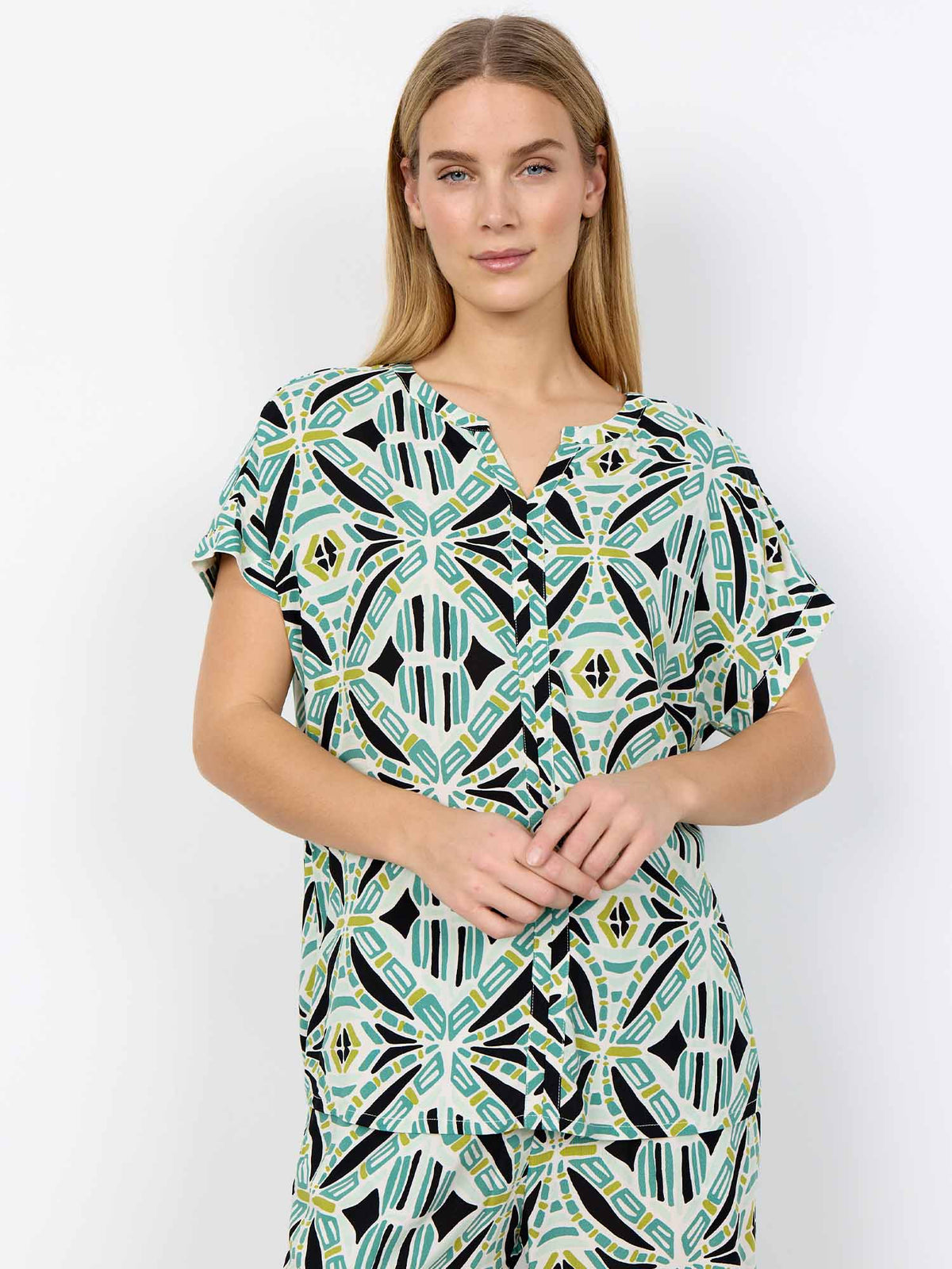 Soya concept blousa da donna verde