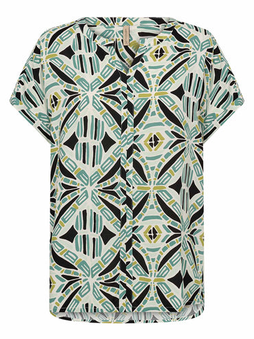 BLOUSA VERDE MULTICOLOR SOYA CONCEPT CASSIEL DA DONNA