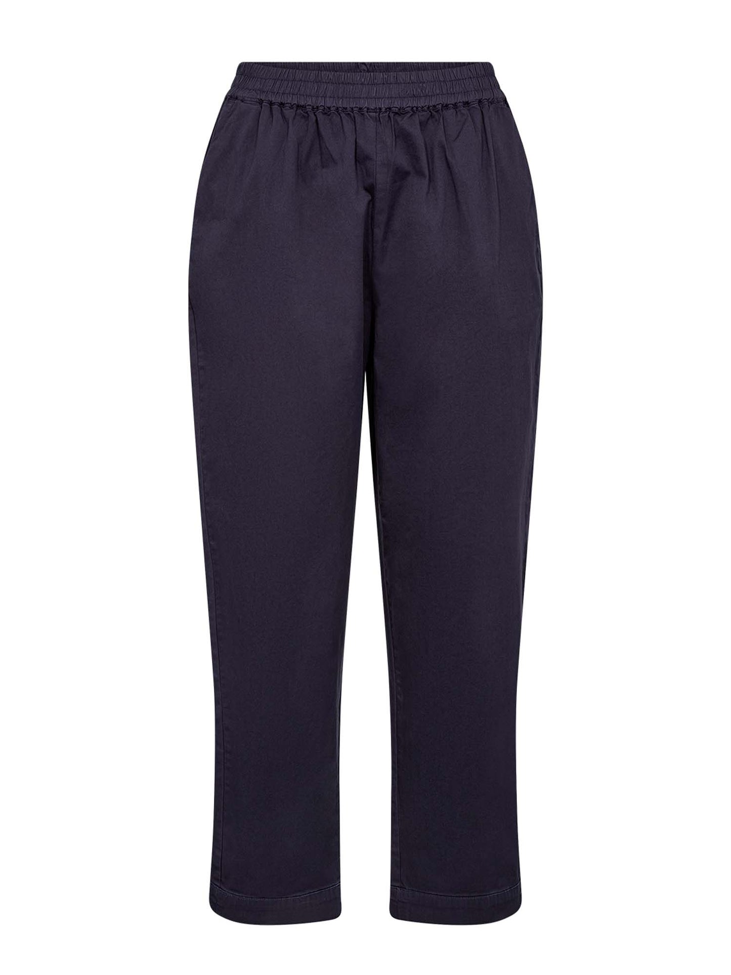 Pantaloni Rovena in cotone blu, comfort e stile casual da donna