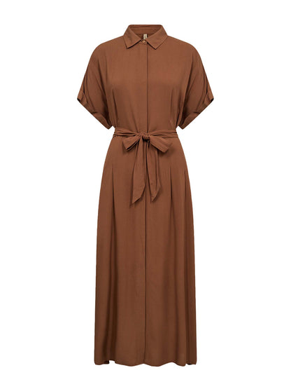 Vestito donna marrone Soyaconcept dal design contemporaneo e confortevole