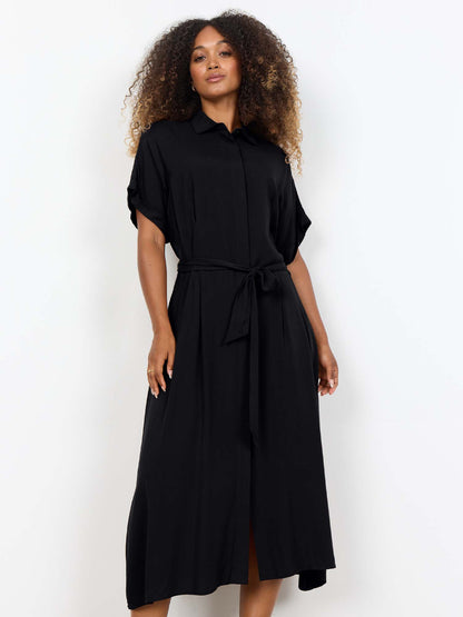 Soyaconcept vestito donna nero elegante e contemporaneo