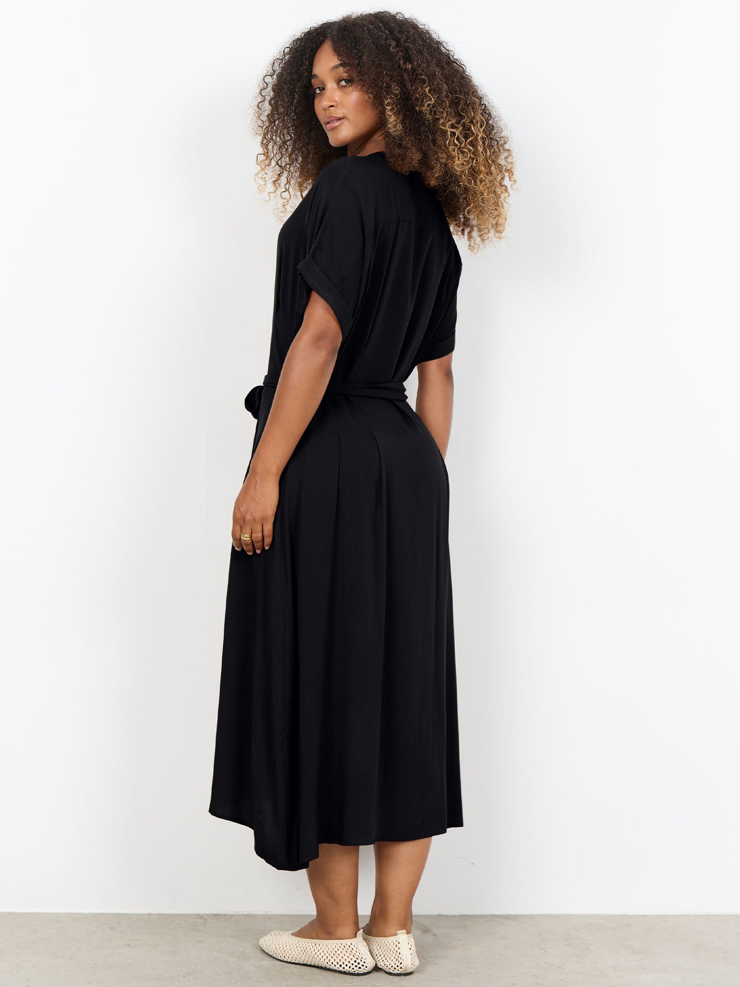 Soyaconcept vestito donna nero elegante e contemporaneo
