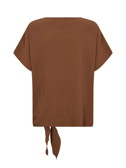 T-shirt donna Soyaconcept in morbido marrone toffee