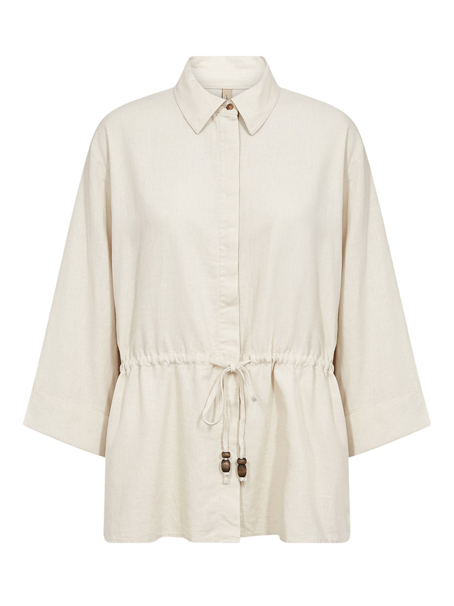 Camicia unisex Soyaconcept Saharia beige versatile e contemporanea
