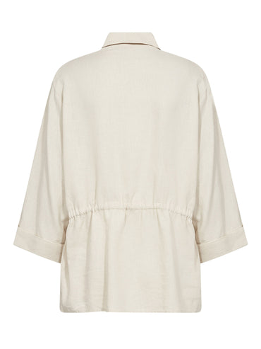 Camicia unisex Soyaconcept Saharia beige versatile e contemporanea