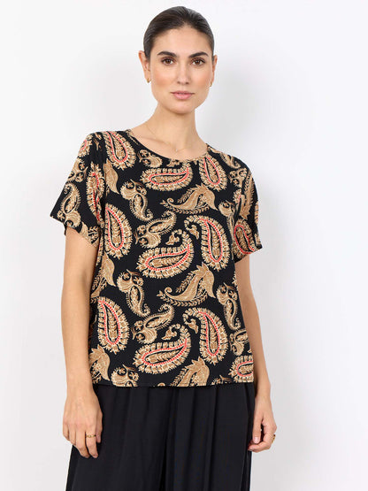T-shirt donna Soyaconcept multicolore per la primavera estate