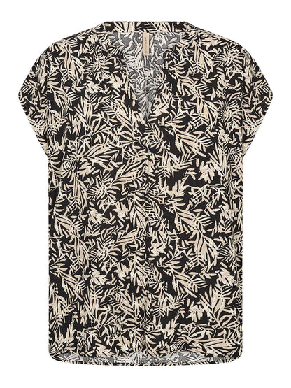 Soyaconcept Faye 2, elegante blusa donna multicolore in viscosa