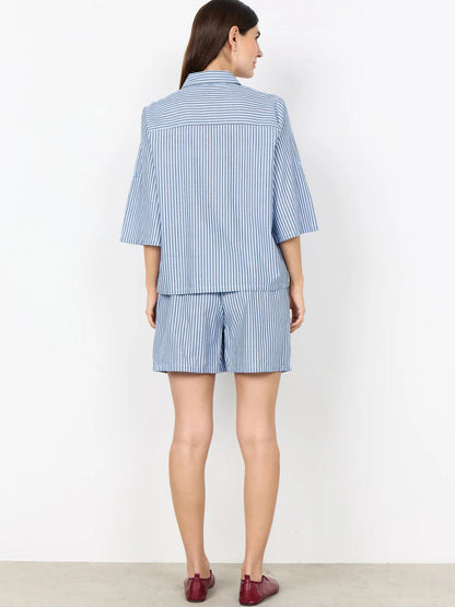 Camicia da donna azzurra Soyaconcept dal design versatile