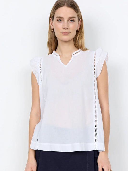 Canotta unisex bianca Soyaconcept, essenziale e versatile