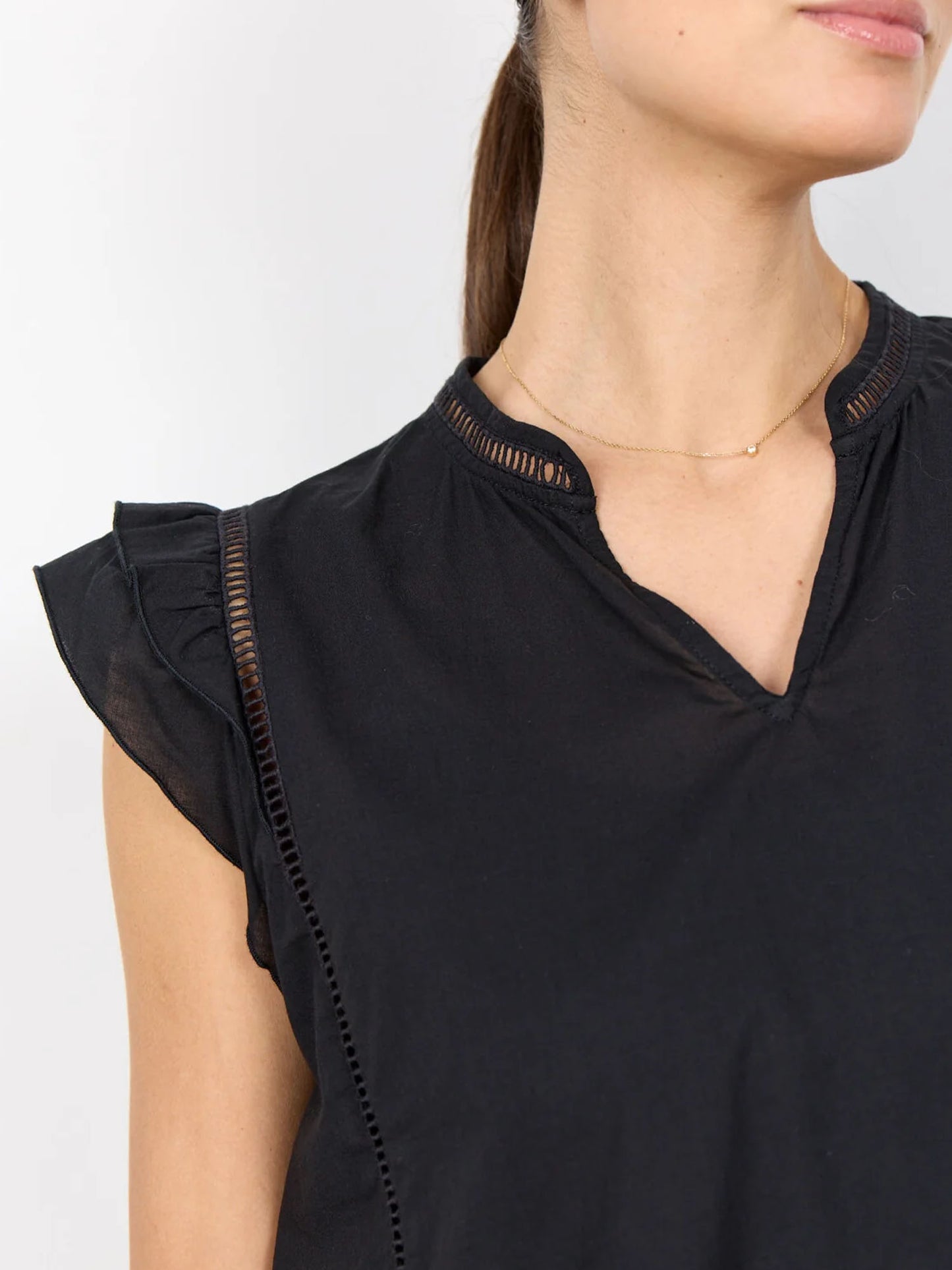 Canotta da donna adulto Soyaconcept in cotone nero
