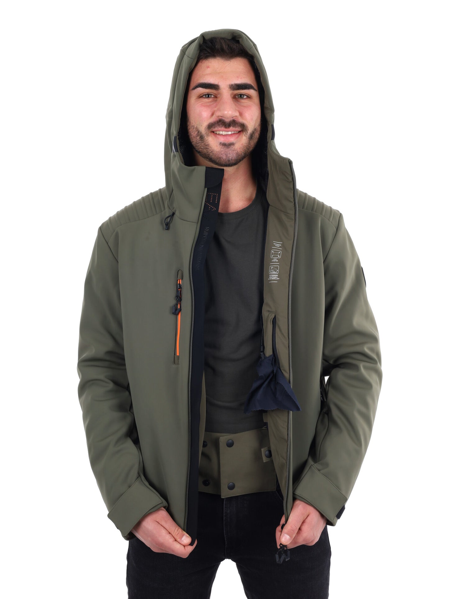 GIACCA DA SCI KITZBUHEL SOFTSHELL EA7 EMPORIO ARMANI DA UOMO VERDE