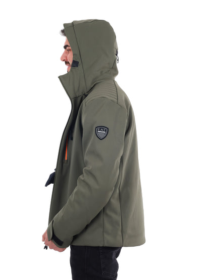 GIACCA DA SCI KITZBUHEL SOFTSHELL EA7 EMPORIO ARMANI DA UOMO VERDE