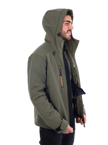 GIACCA DA SCI KITZBUHEL SOFTSHELL EA7 EMPORIO ARMANI DA UOMO VERDE