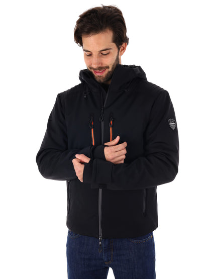 GIACCA DA SCI KITZBUHEL SOFTSHELL EA7 EMPORIO ARMANI DA UOMO NERO