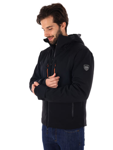 GIACCA DA SCI KITZBUHEL SOFTSHELL EA7 EMPORIO ARMANI DA UOMO NERO