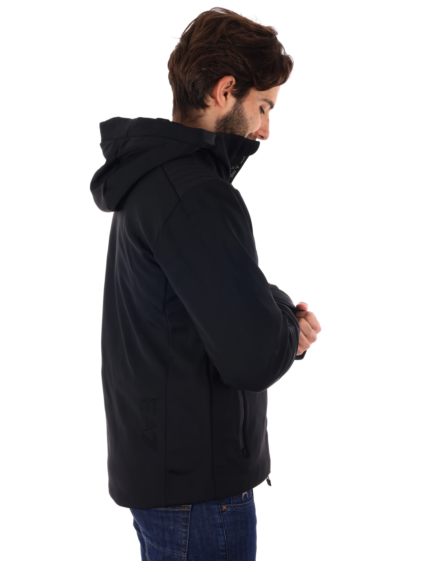 GIACCA DA SCI KITZBUHEL SOFTSHELL EA7 EMPORIO ARMANI DA UOMO NERO