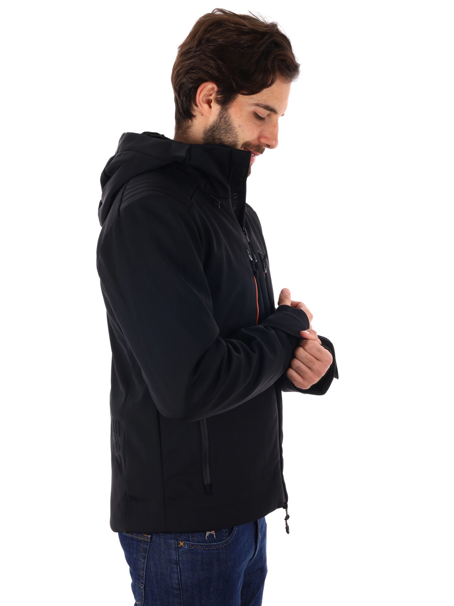 GIACCA DA SCI KITZBUHEL SOFTSHELL EA7 EMPORIO ARMANI DA UOMO NERO