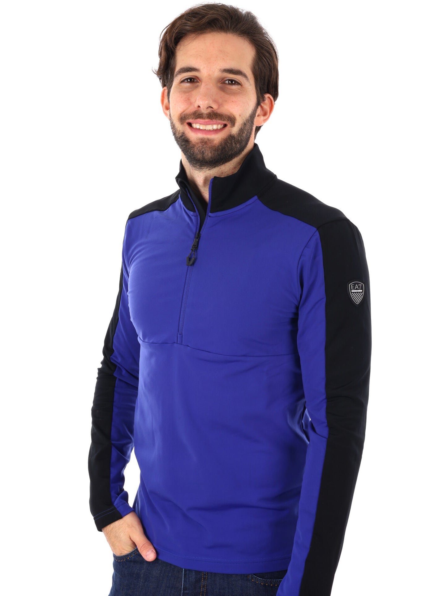 PILE KITZBUHEL POWERSTRETCH  EA7 EMPORIO ARMANI DA UOMO BLU