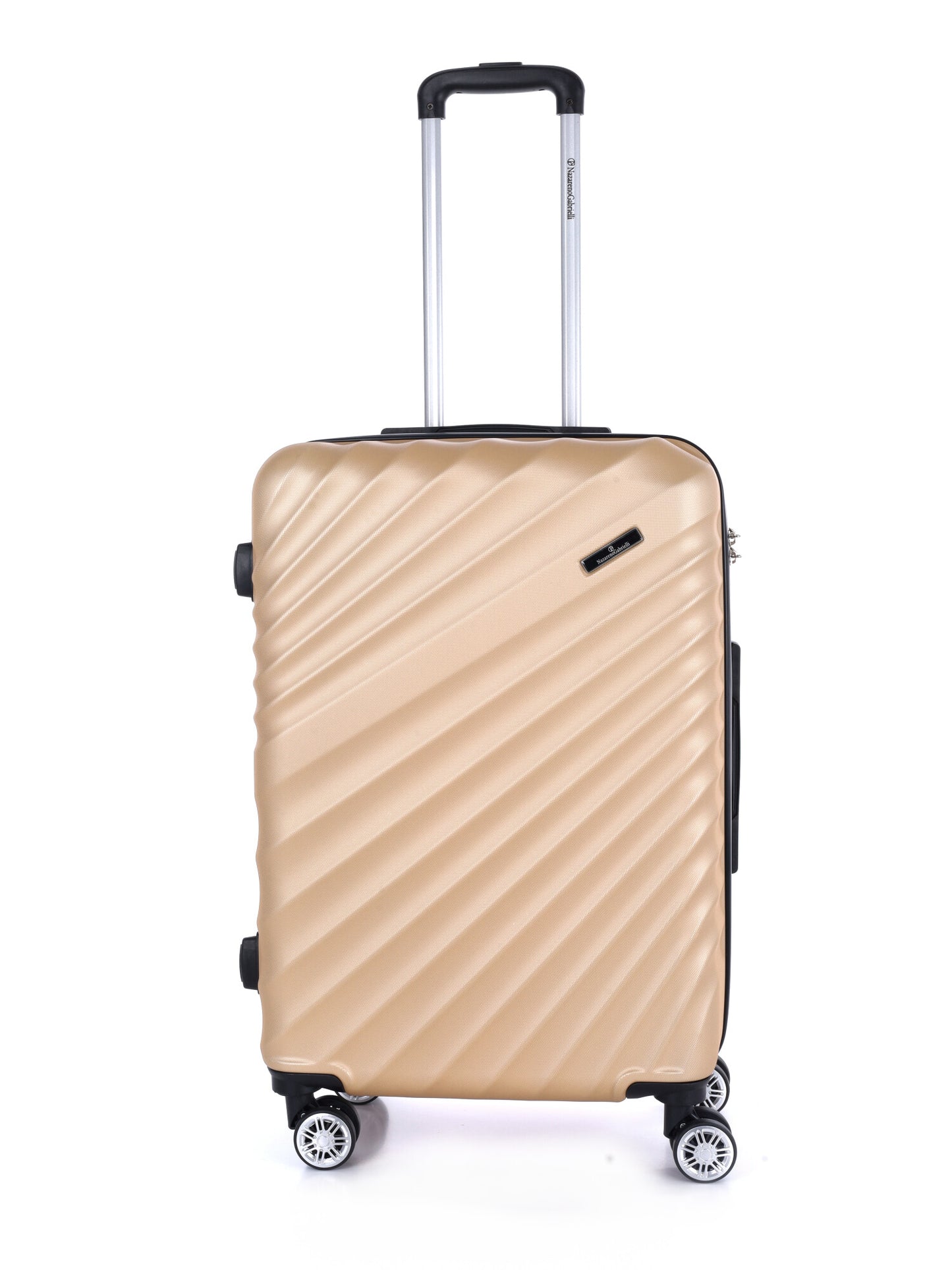 Valigia rigida beige Nazzareno Gabrielli modello 8070 3 Media Champ