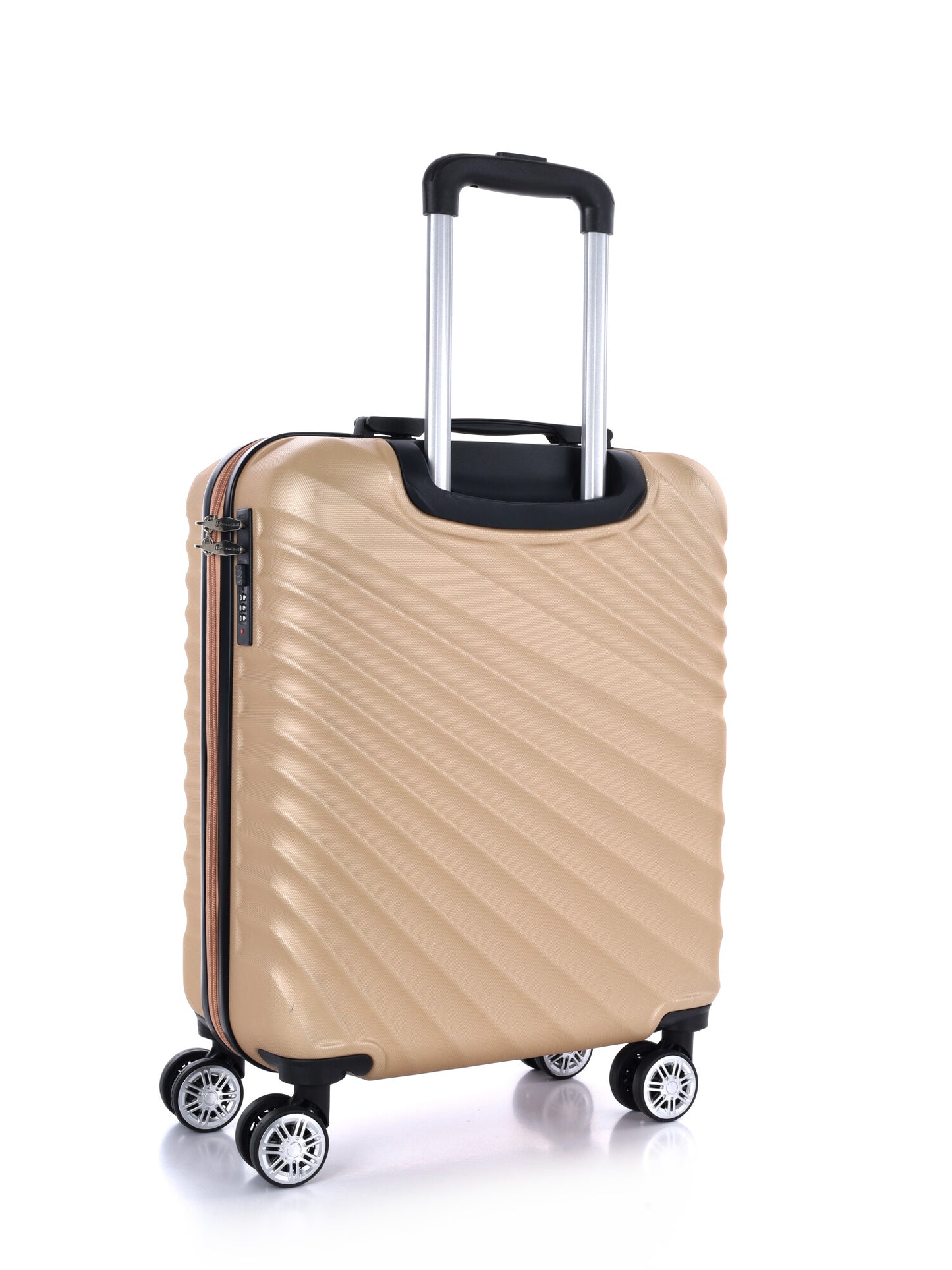 Valigia rigida piccola Nazareno Gabrielli colore beige champagne