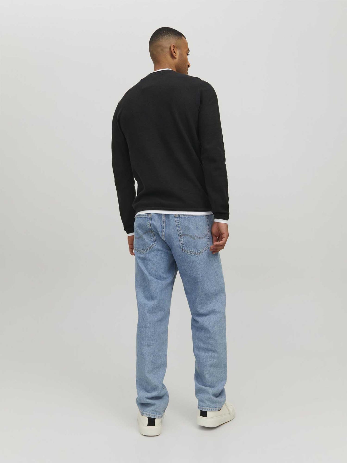 MAGLIA GIROCOLLO TWINN JACK&JONES DA UOMO NERO