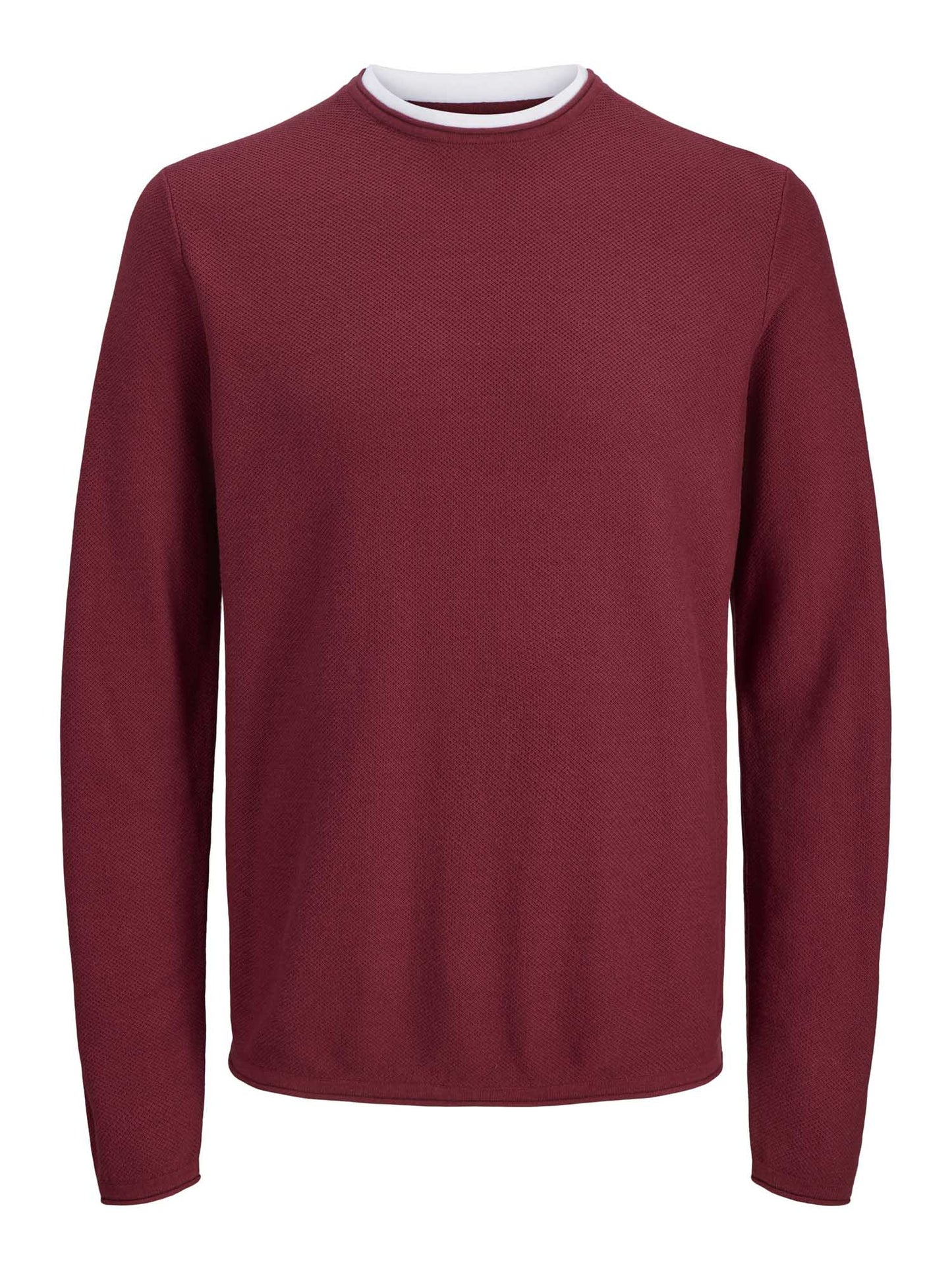 MAGLIA GIROCOLLO TWINN JACK&JONES DA UOMO BORDEAUX