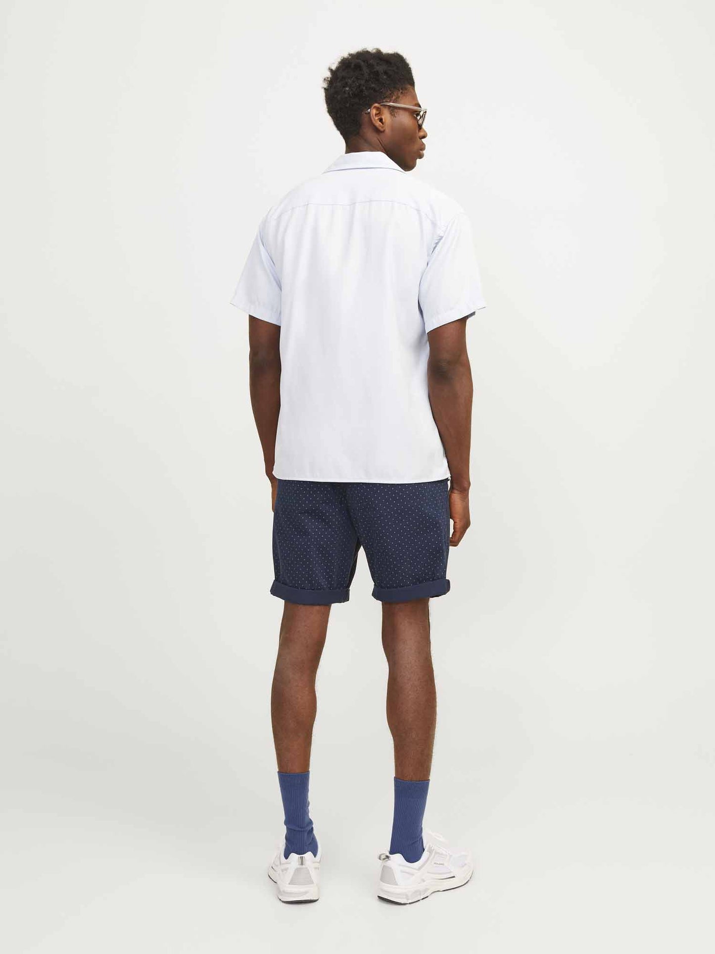 Bermuda chino regular fit Jack&Jones Bowie blu da uomo