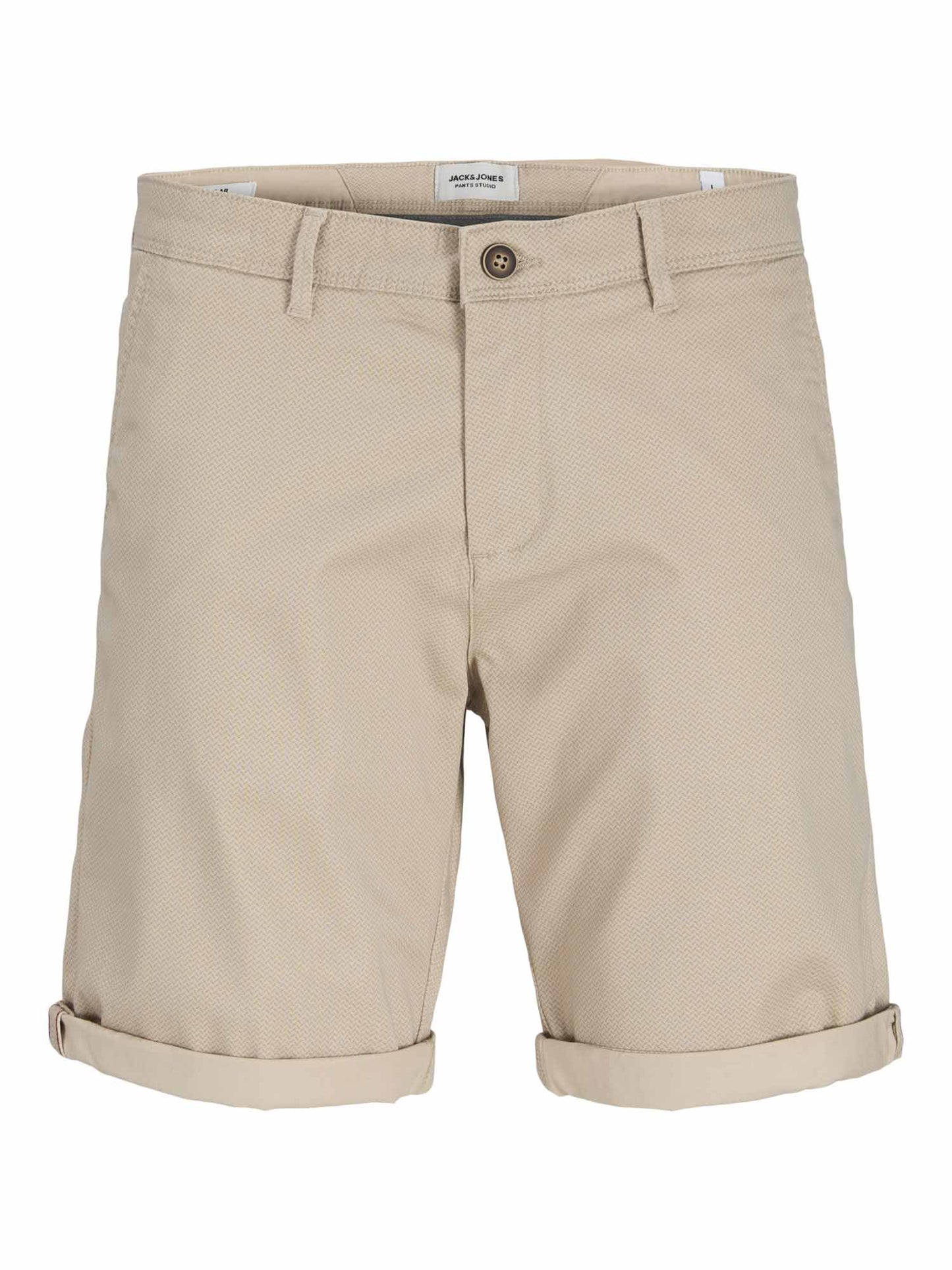Shorts da uomo Jack&Jones Bowie beige per la primavera-estate