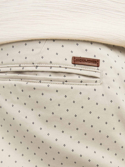 Shorts da uomo Jack&Jones Bowie beige per la primavera-estate
