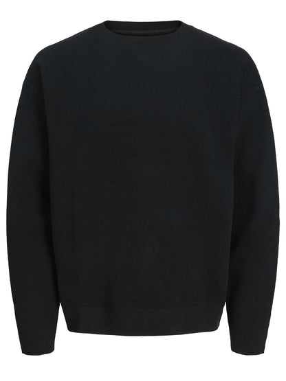 PULLOVER GIROCOLLO BLABRADFO JACK&JONES DA UOMO NERO