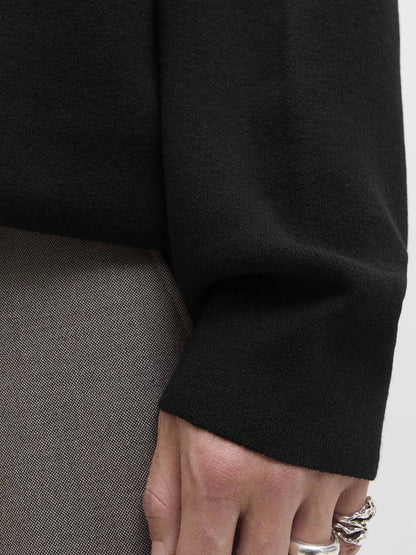 PULLOVER GIROCOLLO BLABRADFO JACK&JONES DA UOMO NERO