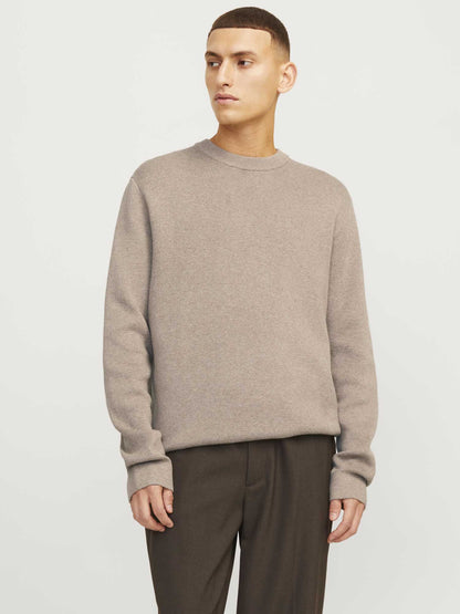 PULLOVER MILANO JACK&JONES DA UOMO BEIGE
