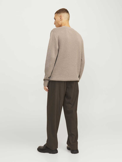PULLOVER MILANO JACK&JONES DA UOMO BEIGE
